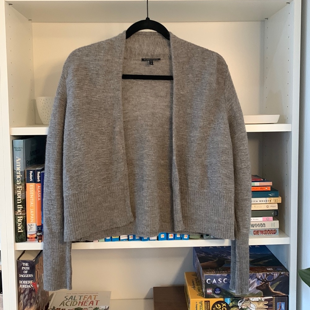 Eileen Fisher cropped cardigan Alpaca medium